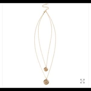 Amber Sceats Double Coin Necklace